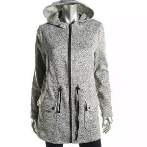 G.H. Bass & Co. | Heather Gray Knit Hooded Jacket